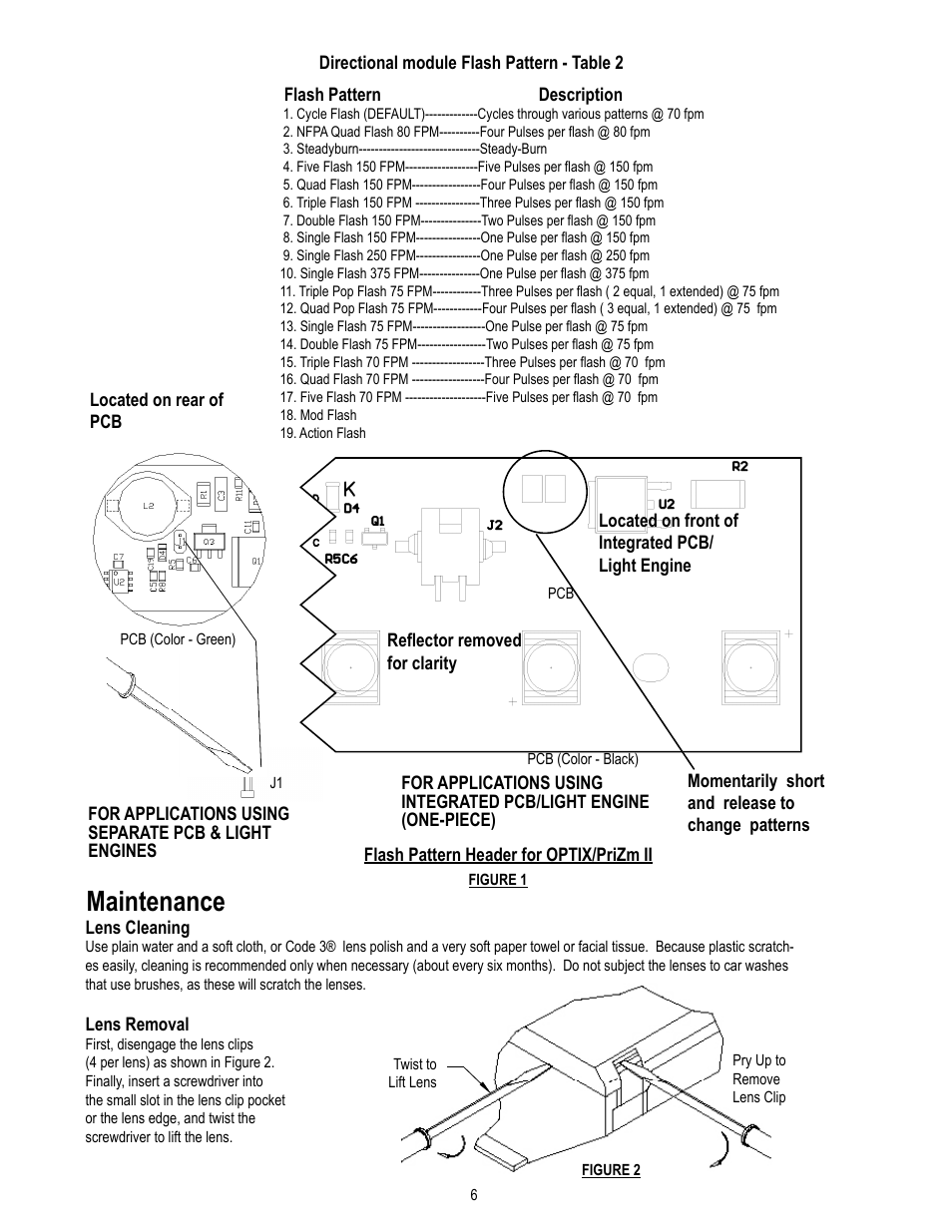 Maintenance | Code 3 RMX Lightbar User Manual | Page 6 / 12