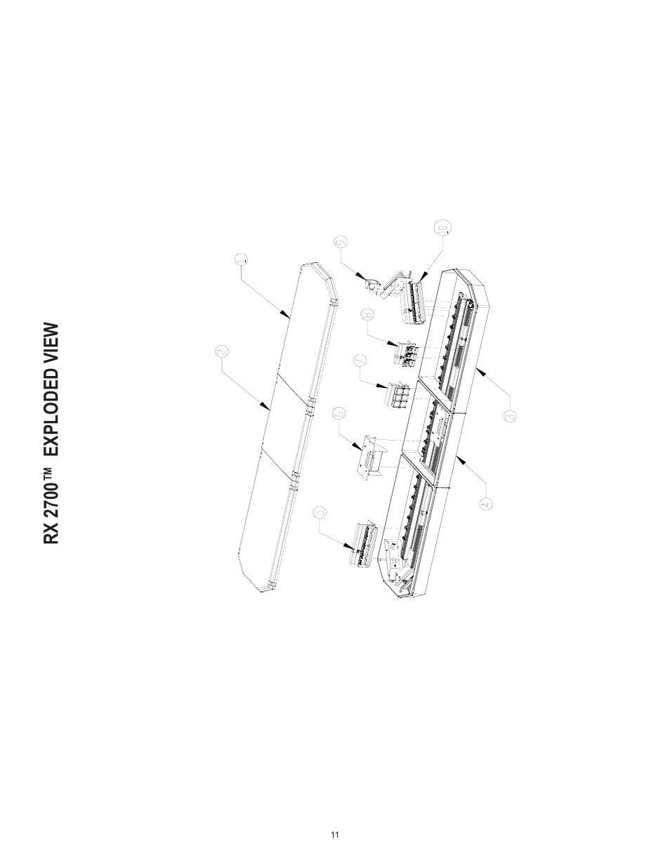 Rx 2700™ exploded view | Code 3 RX 2700CC User Manual | Page 11 / 16