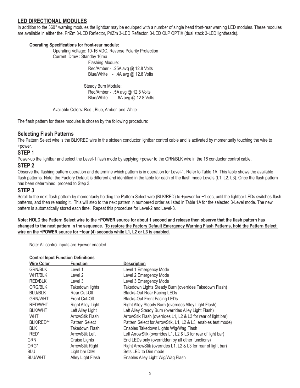 Code 3 RX 2700CC User Manual | Page 5 / 16