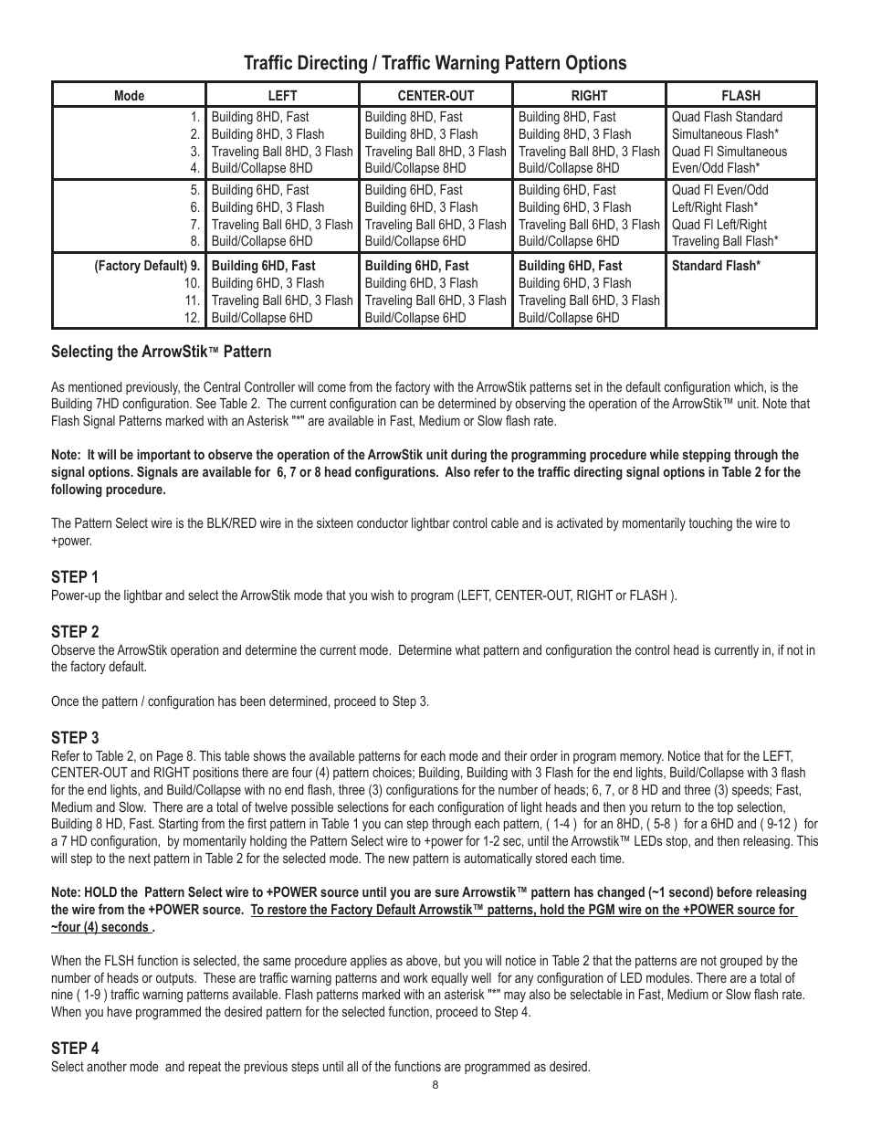 Code 3 RX 2700CC User Manual | Page 8 / 16