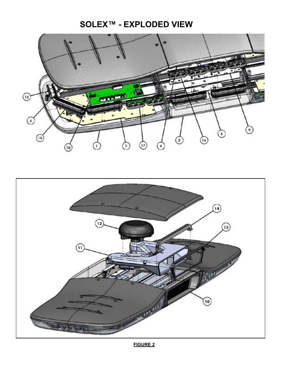 Solex™ - exploded view | Code 3 Solex User Manual | Page 9 / 12