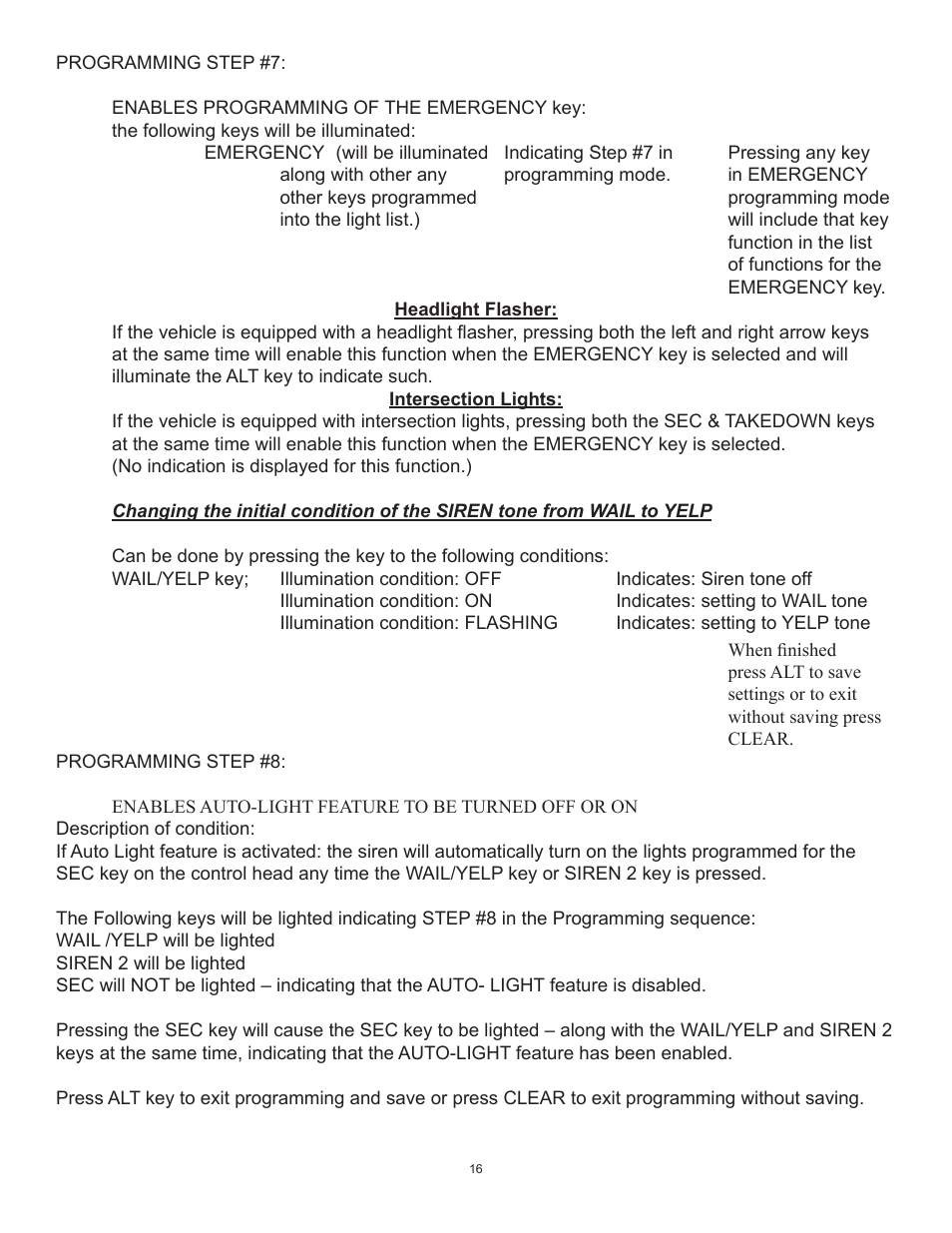 Code 3 Sprinter 24 Volt User Manual | Page 16 / 20