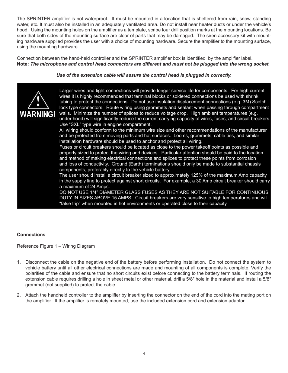 Code 3 Sprinter 24 Volt User Manual | Page 4 / 20
