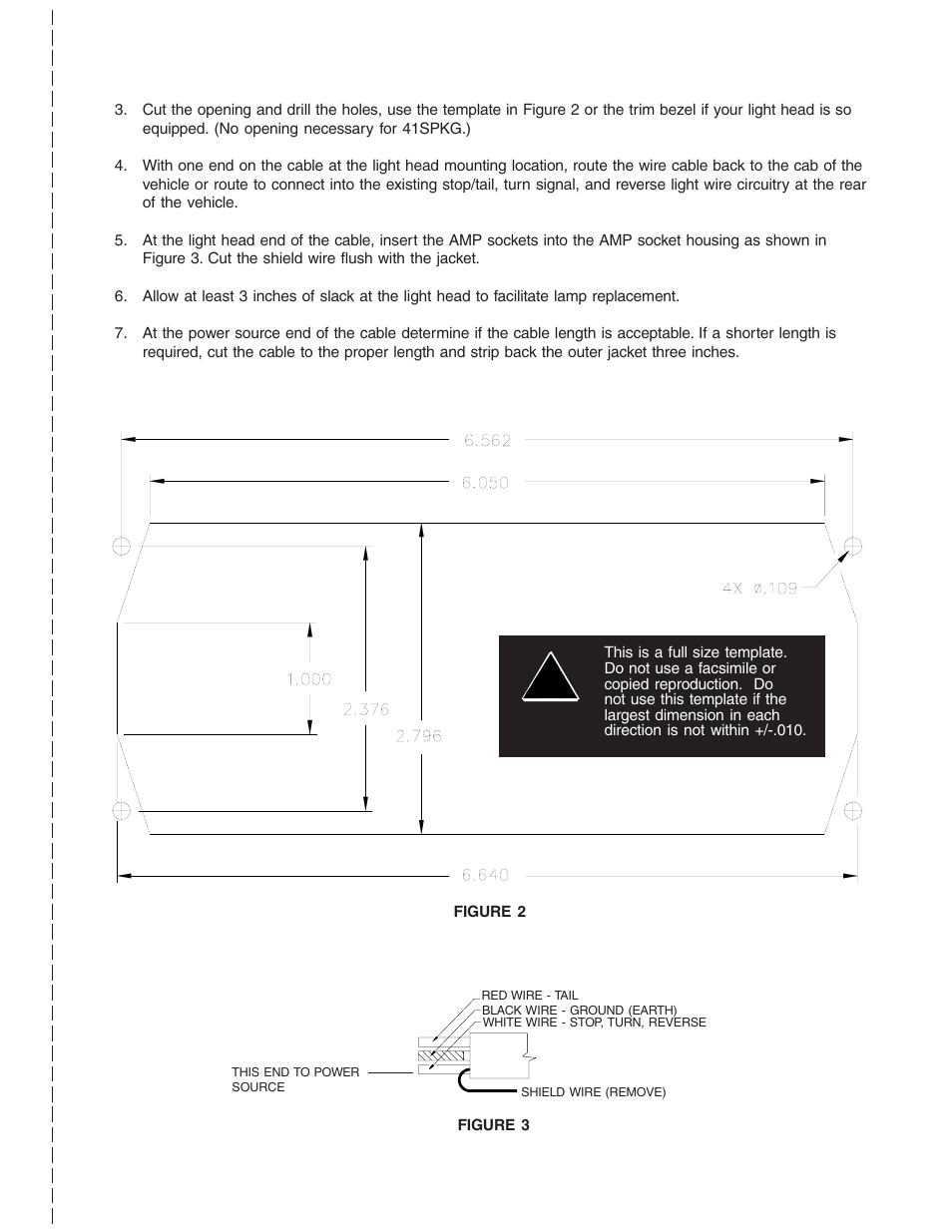 Warning | Code 3 Stop/Turn/Tail User Manual | Page 3 / 8