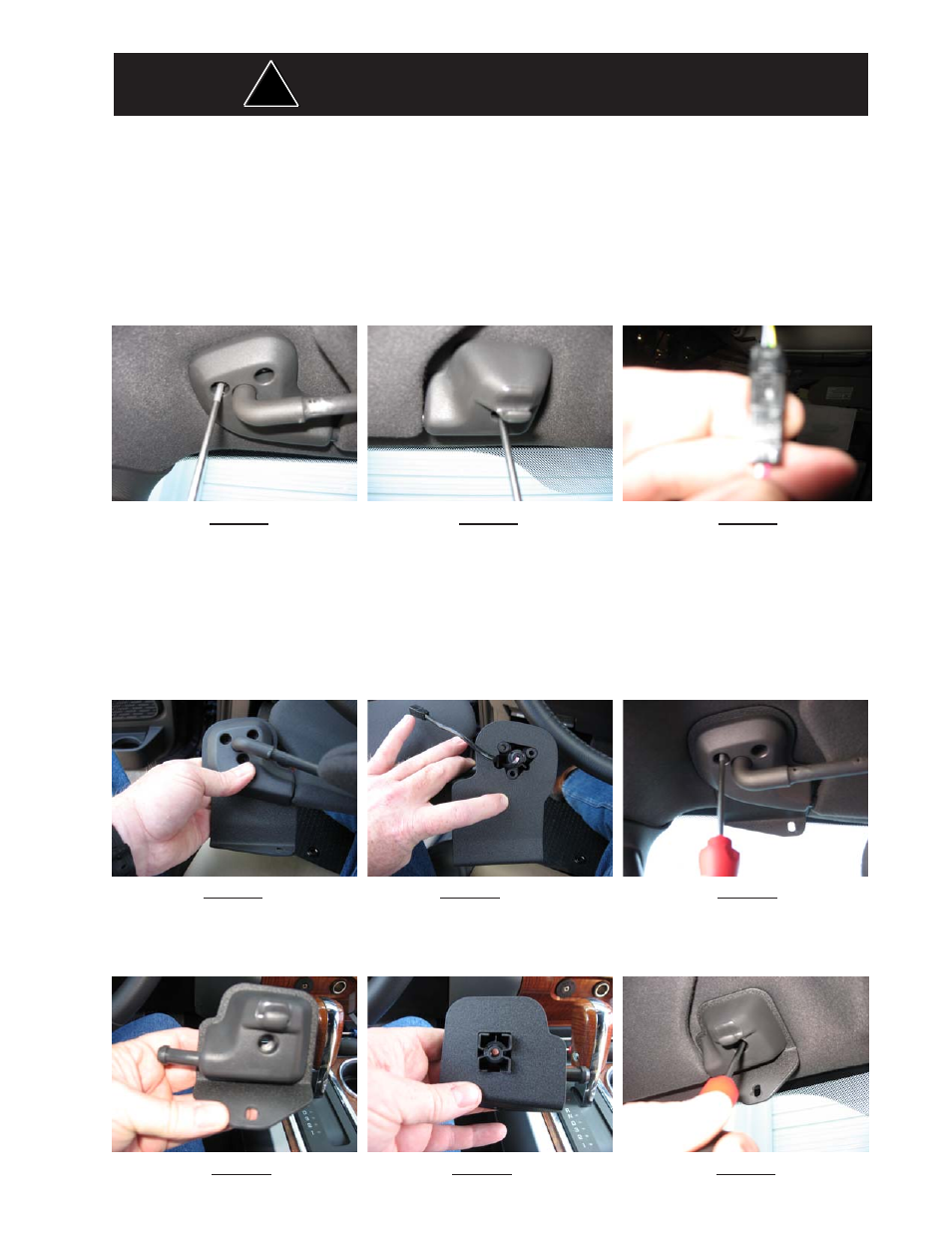 Warning, Step 2 attach the pivot arm brackets | Code 3 SuperVisor TL for 2007 Ford Expedition User Manual | Page 3 / 12