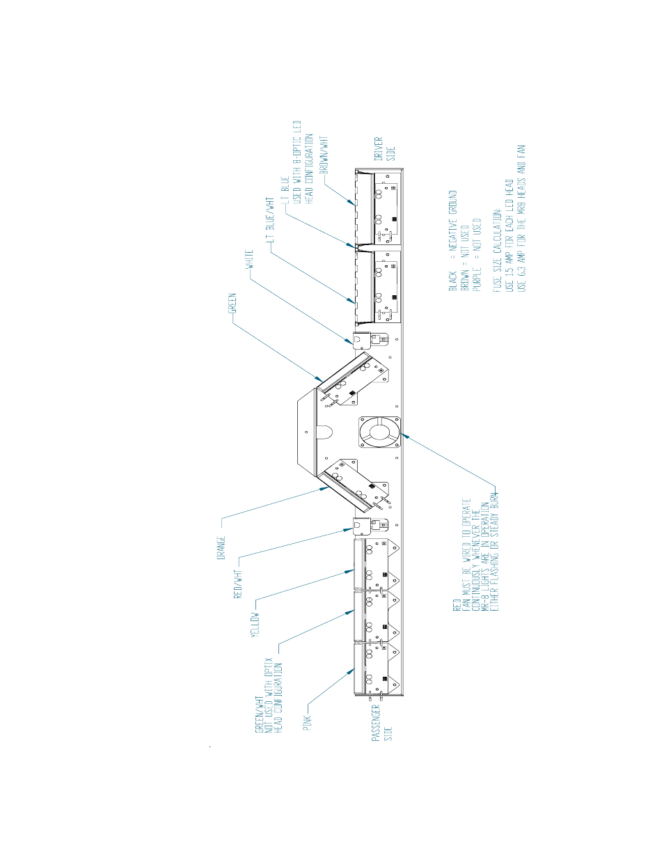 Wiring diagram | Code 3 SuperVisor TL for Chevy Impala User Manual | Page 8 / 16