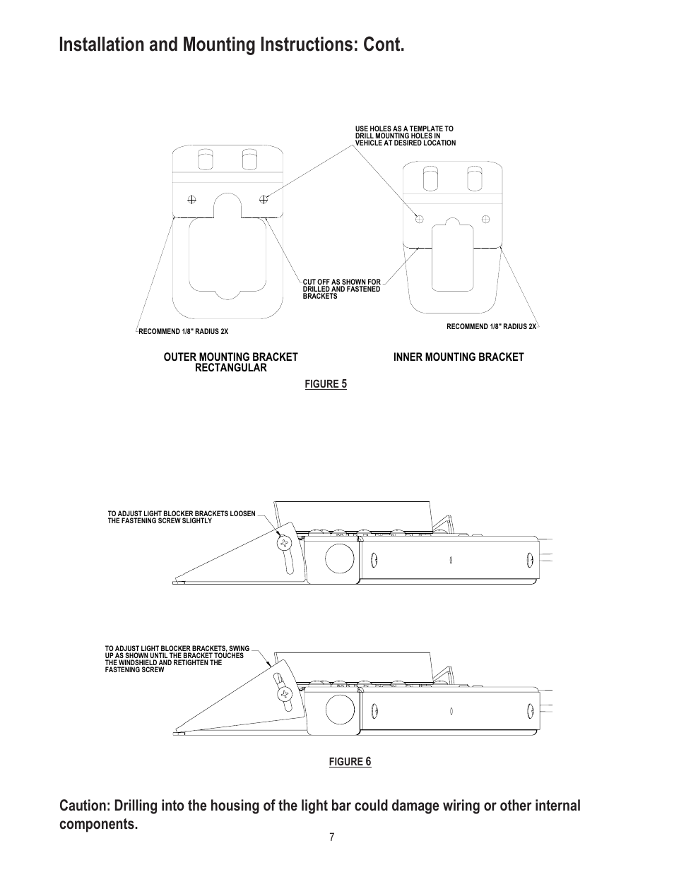 Installation and mounting instructions: cont | Code 3 SuperVisor U User Manual | Page 7 / 16