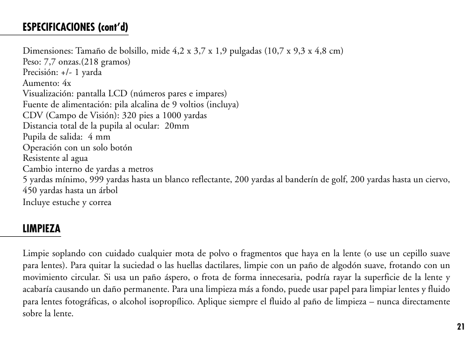 Bushnell 201916 201921C User Manual | Page 23 / 52