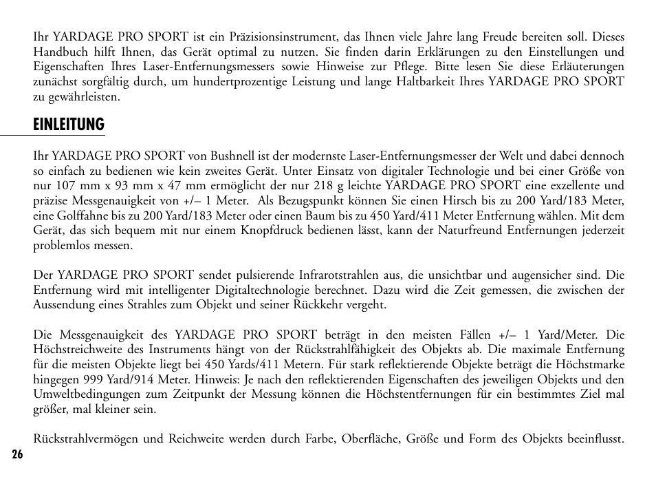 Einleitung | Bushnell 201916 201921C User Manual | Page 28 / 52