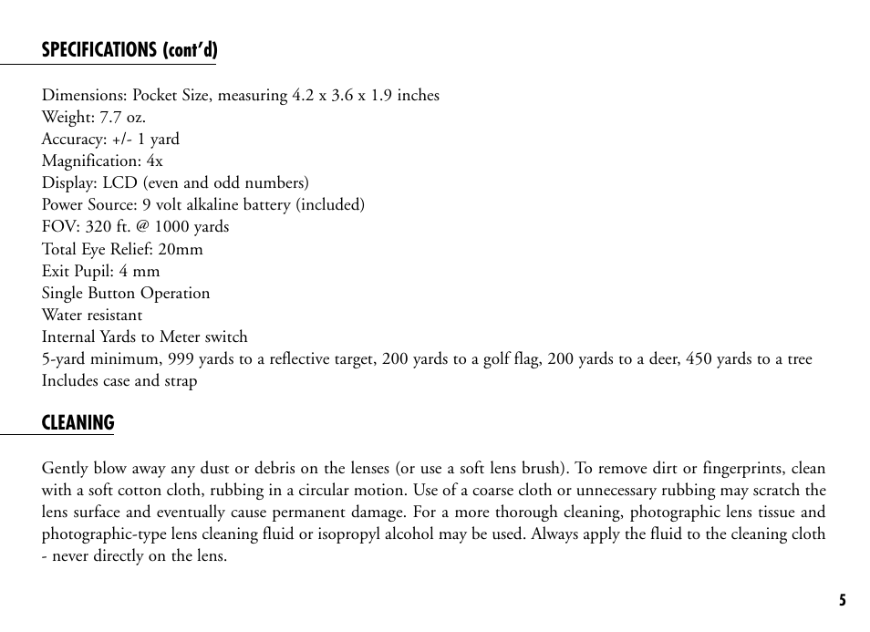 Bushnell 201916 201921C User Manual | Page 7 / 52