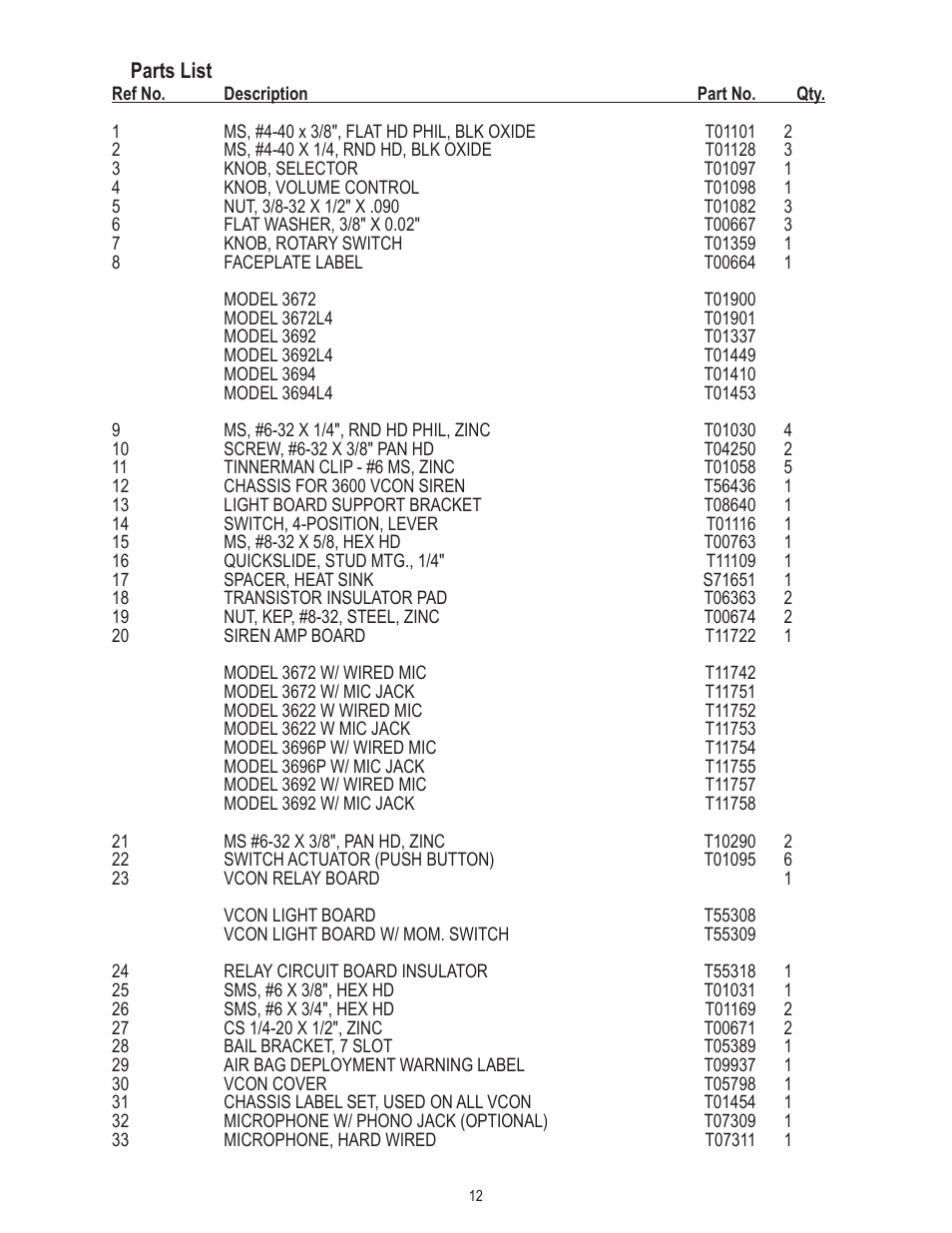 Code 3 V-Con Siren User Manual | Page 12 / 20