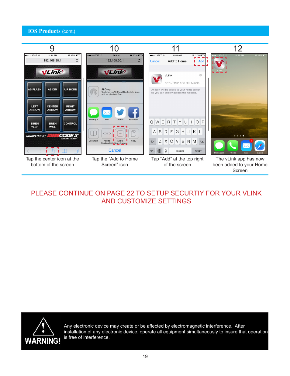Code 3 vLink User Manual | Page 19 / 30