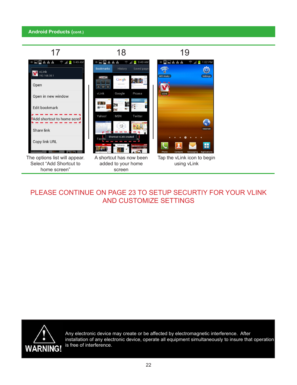 Code 3 vLink User Manual | Page 22 / 30