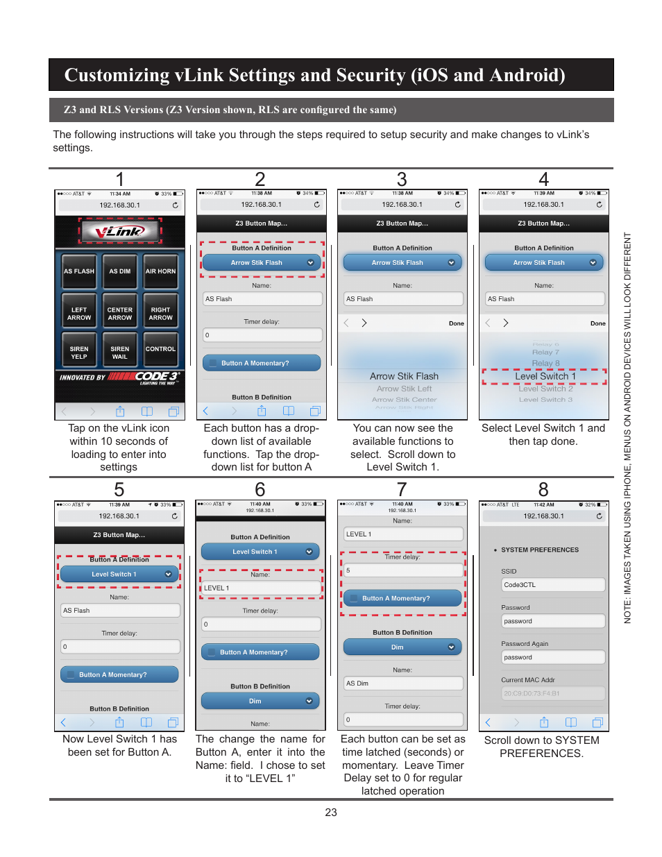 Code 3 vLink User Manual | Page 23 / 30
