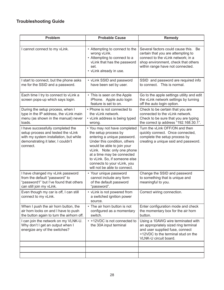 Code 3 vLink User Manual | Page 28 / 30