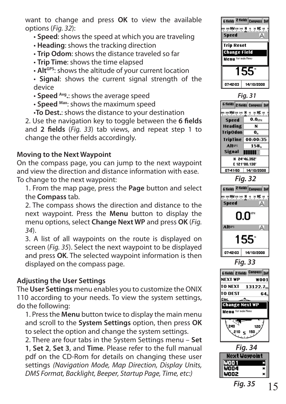 Bushnell ONIX 36-1100 User Manual | Page 15 / 28