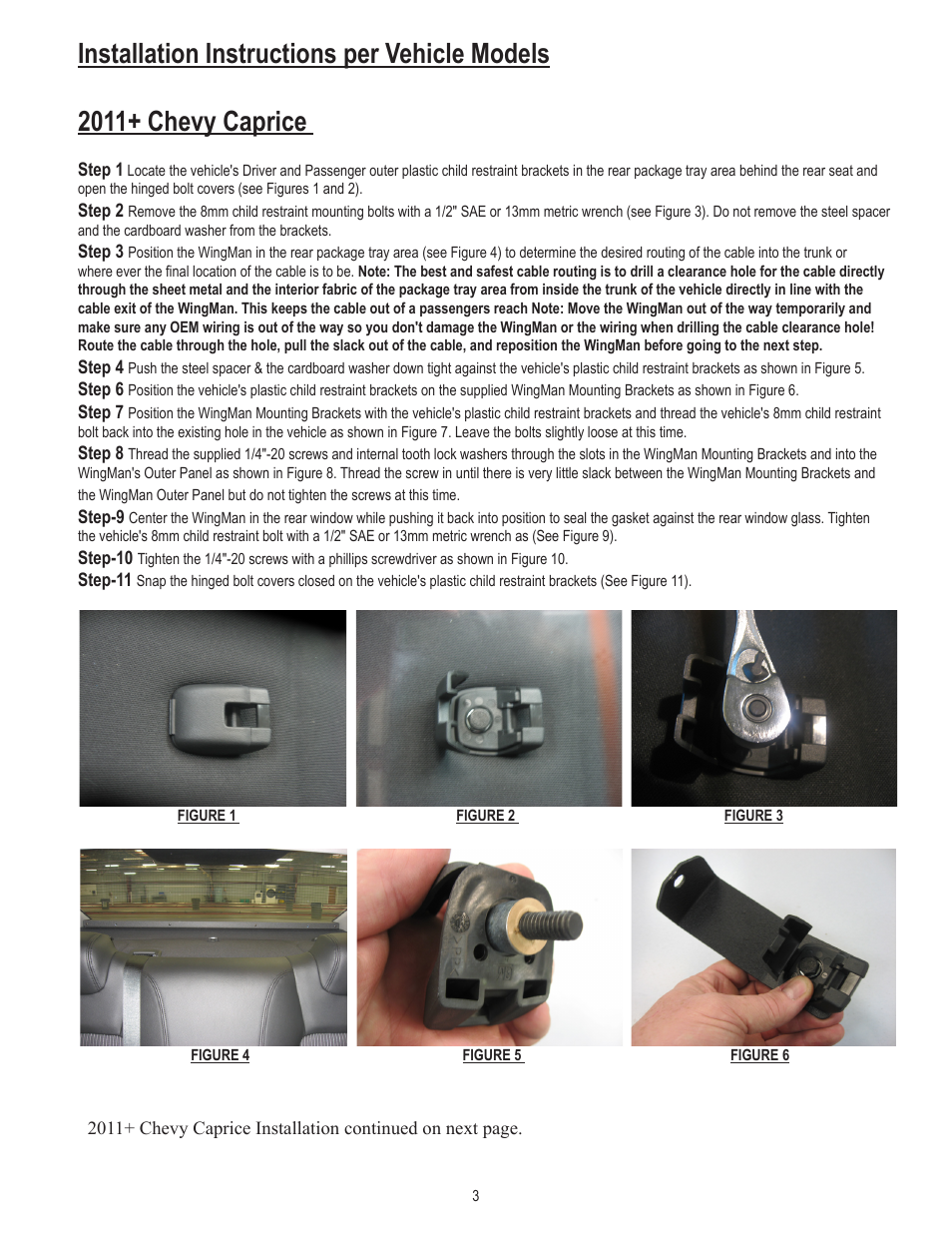 Code 3 WingMan with Torus User Manual | Page 3 / 12