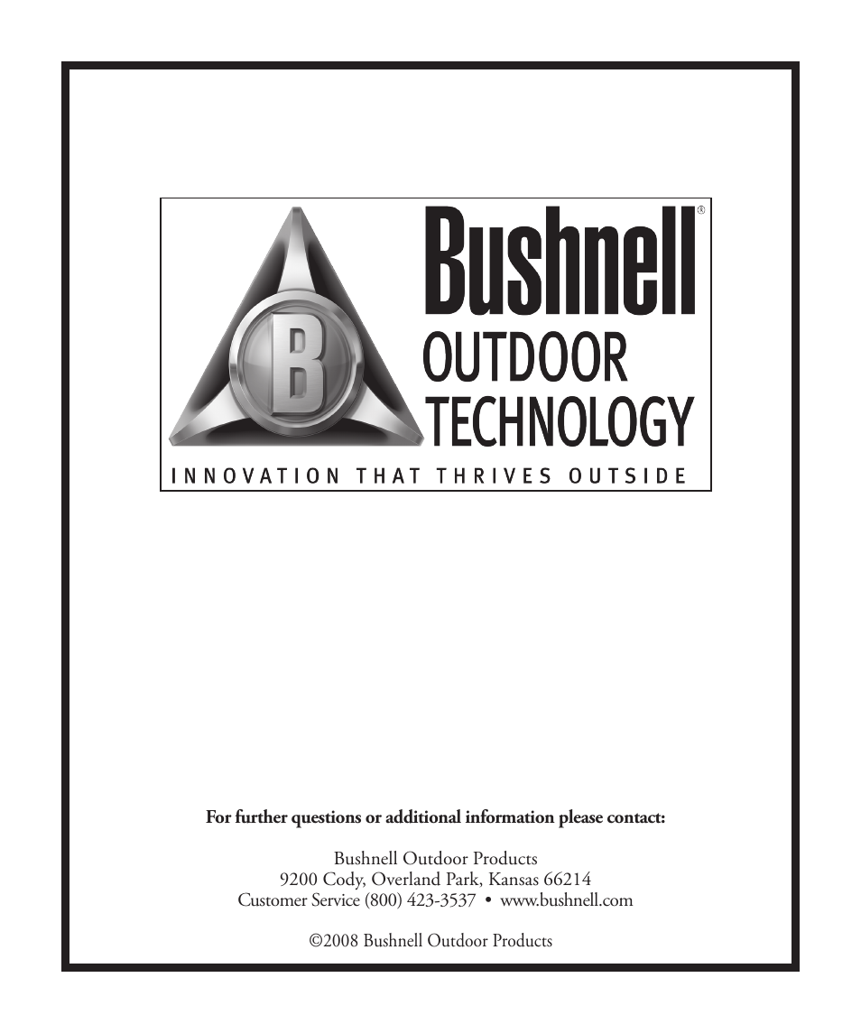 Bushnell ONIX 363500 User Manual | Page 28 / 28