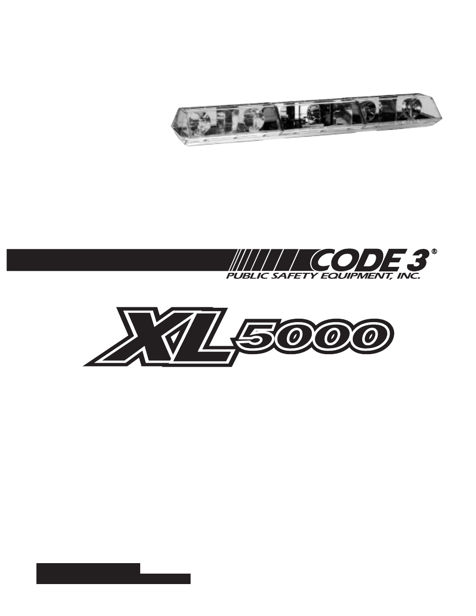 Code 3 XL 5000 User Manual | 8 pages