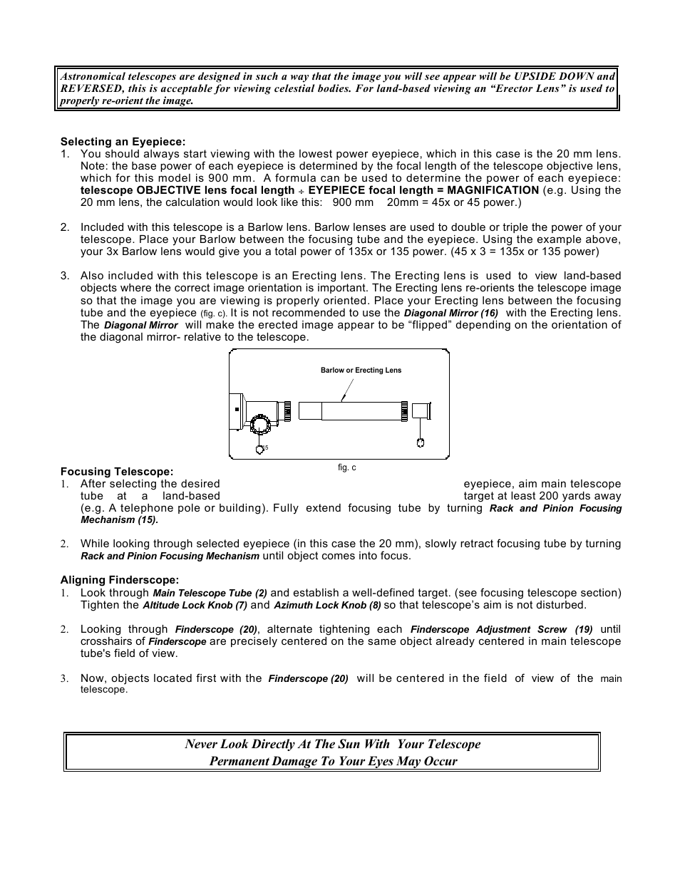 Bushnell DEEP SPACE SERIES 78-9519 User Manual | Page 4 / 5