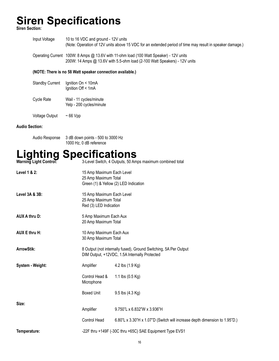 Code 3 Z3 Siren Installation & Operation Manual User Manual | Page 16 / 24