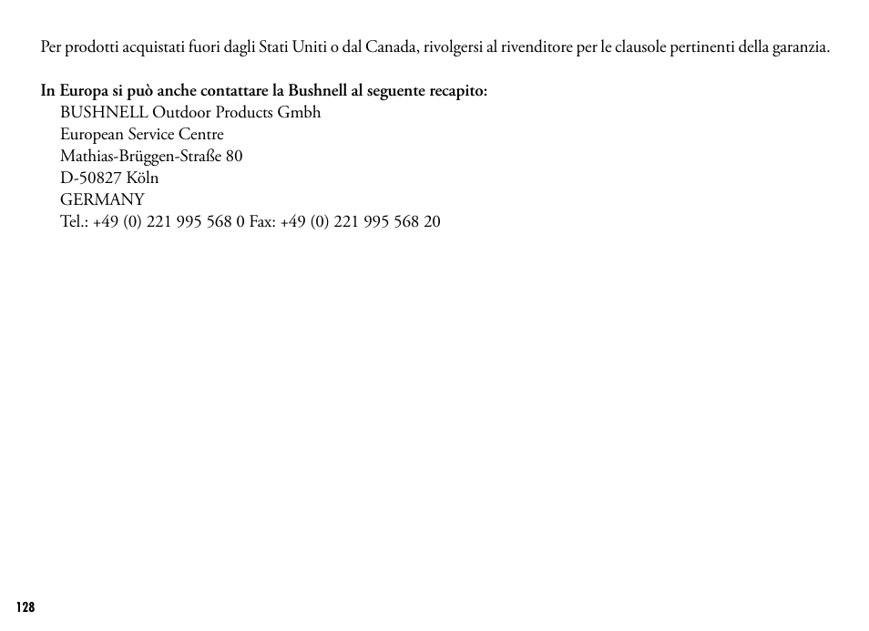 Bushnell 205110 User Manual | Page 128 / 156
