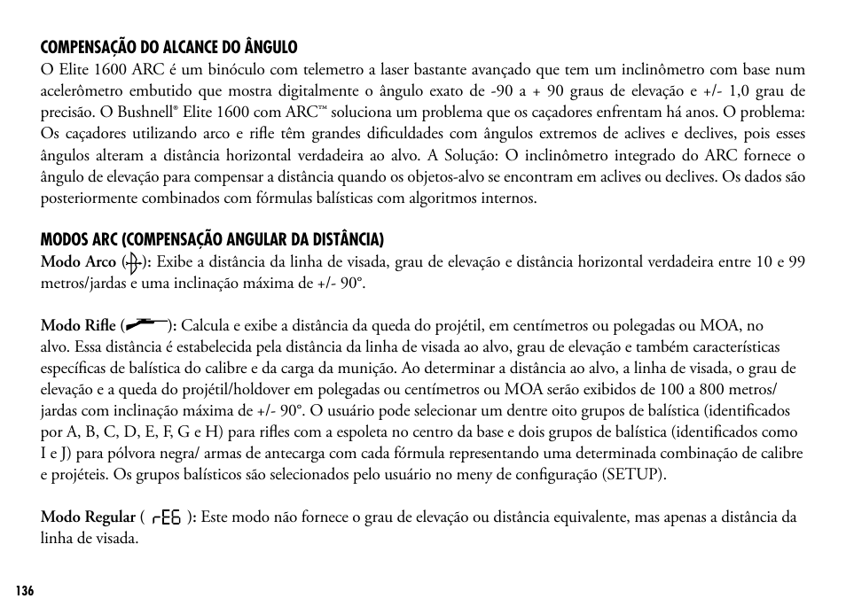 Bushnell 205110 User Manual | Page 136 / 156
