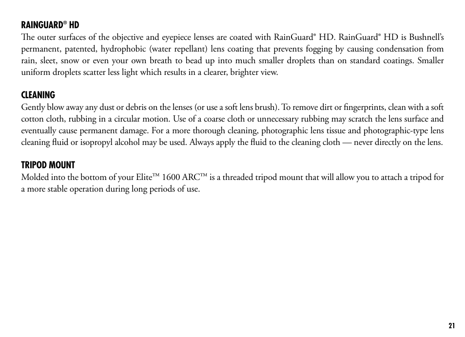 Bushnell 205110 User Manual | Page 21 / 156