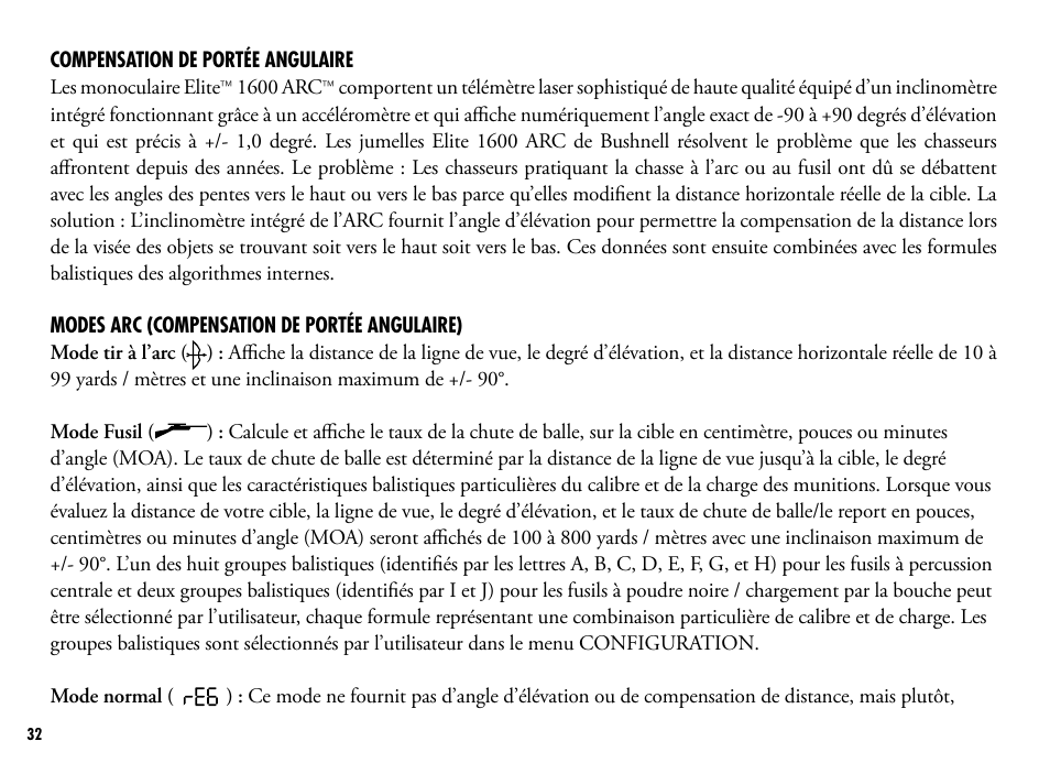 Bushnell 205110 User Manual | Page 32 / 156