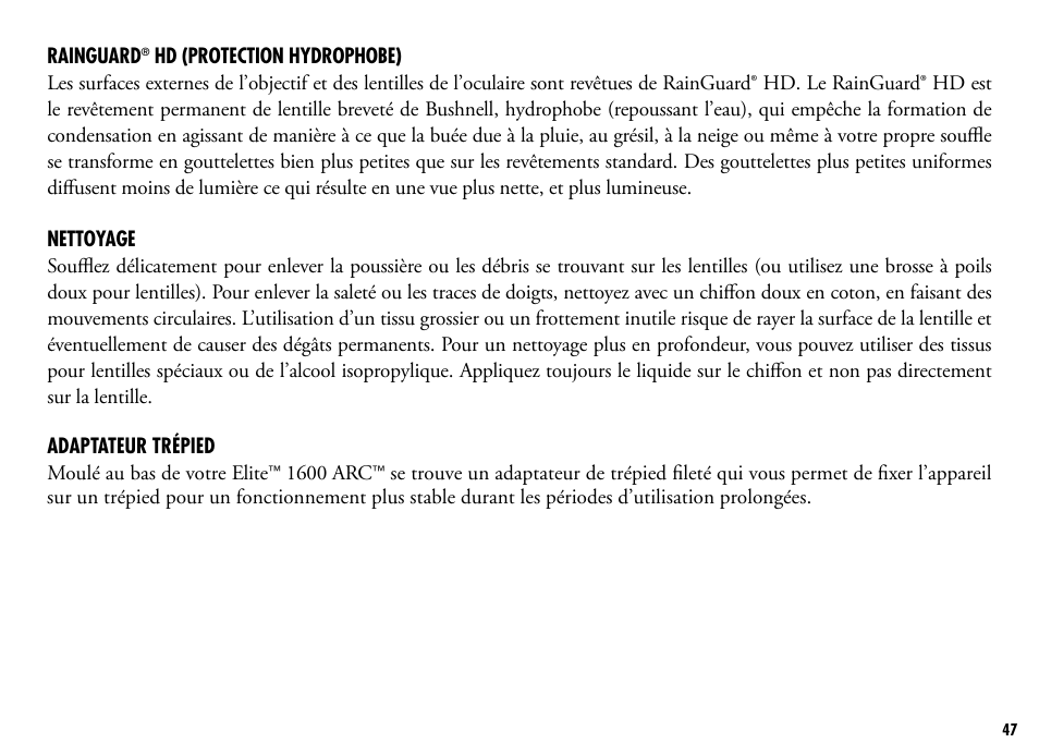 Bushnell 205110 User Manual | Page 47 / 156