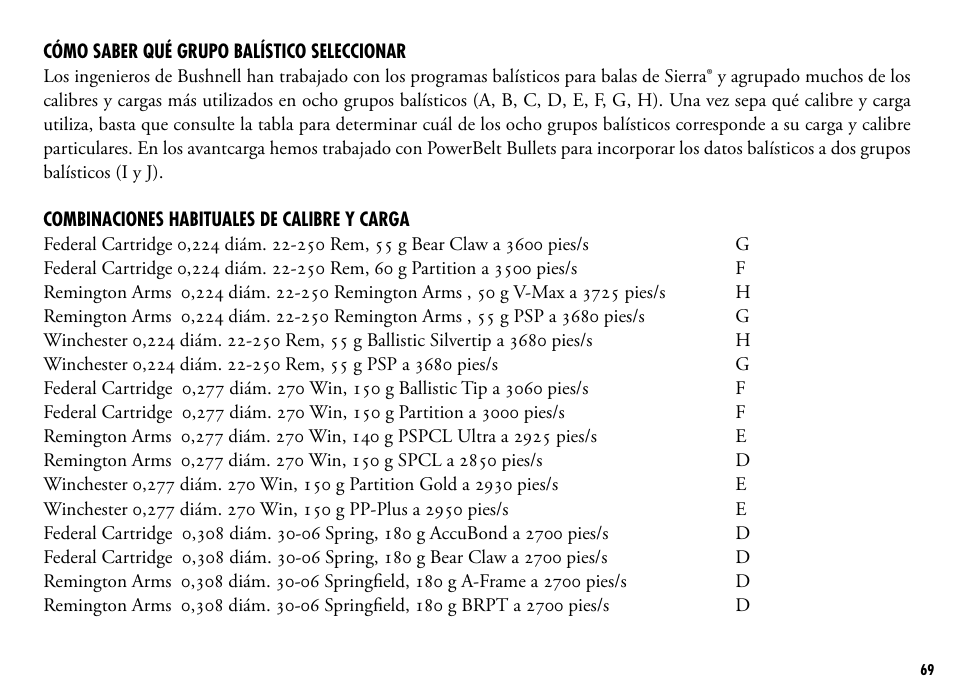 Bushnell 205110 User Manual | Page 69 / 156