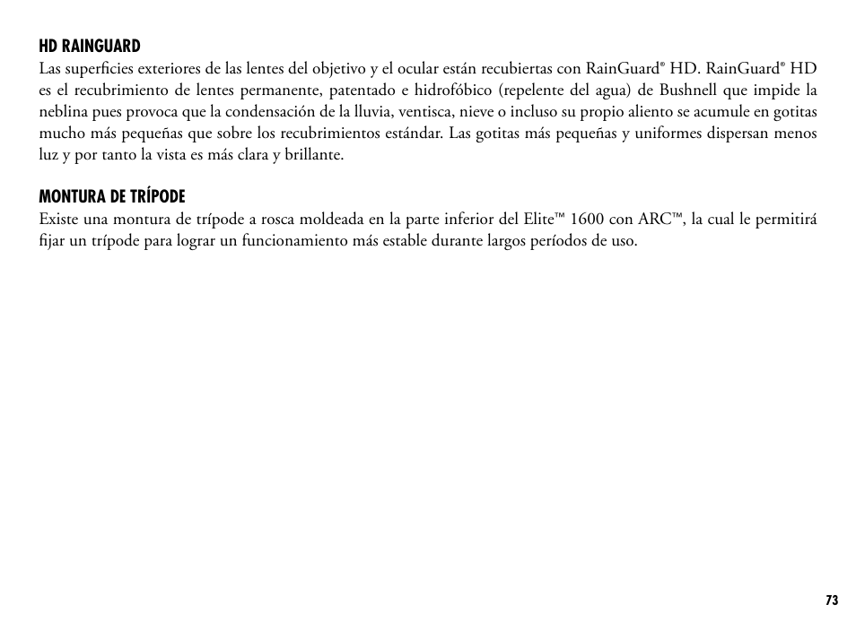 Bushnell 205110 User Manual | Page 73 / 156