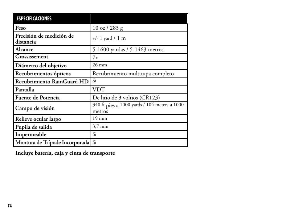 Bushnell 205110 User Manual | Page 74 / 156