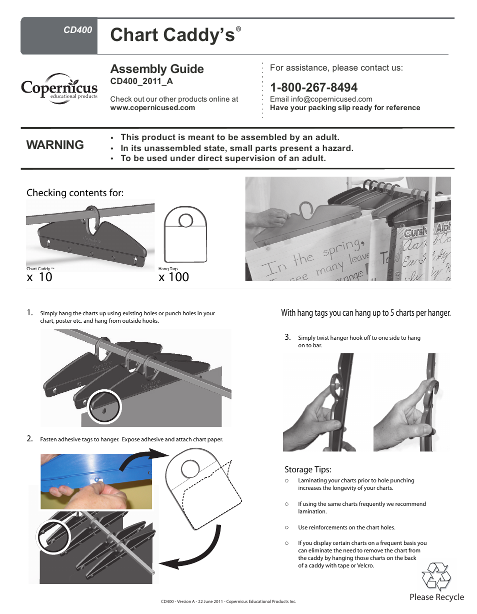 Copernicus CD400 User Manual | 1 page