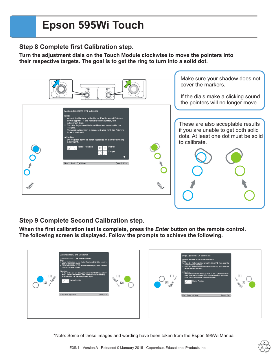 Epson 595wi touch | Copernicus E3IN1 User Manual | Page 15 / 19