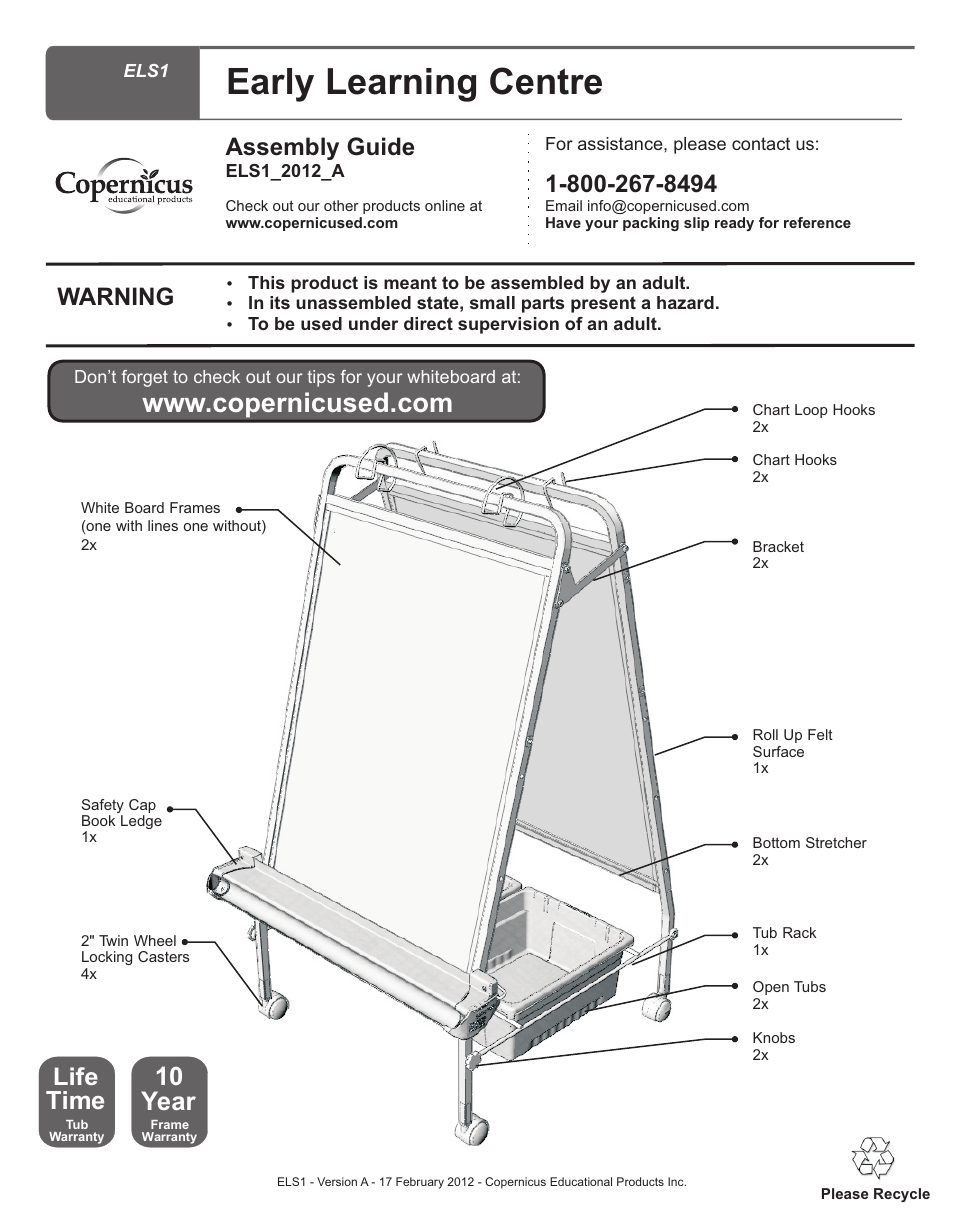 Copernicus ELS1 User Manual | 3 pages