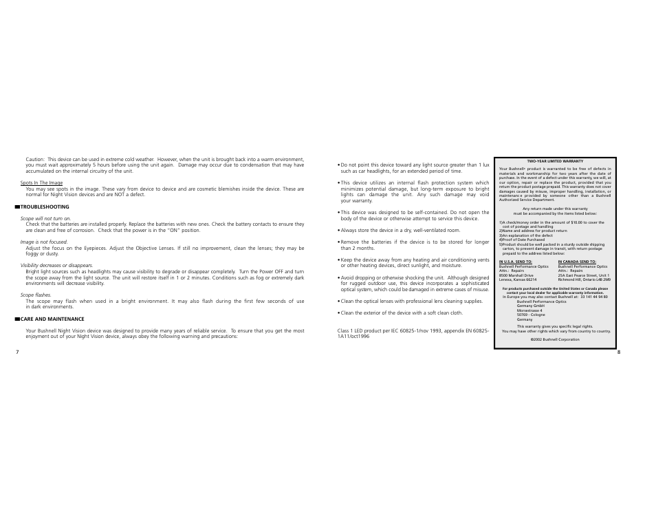 Bushnell 26-04002.5x42 User Manual | Page 5 / 14