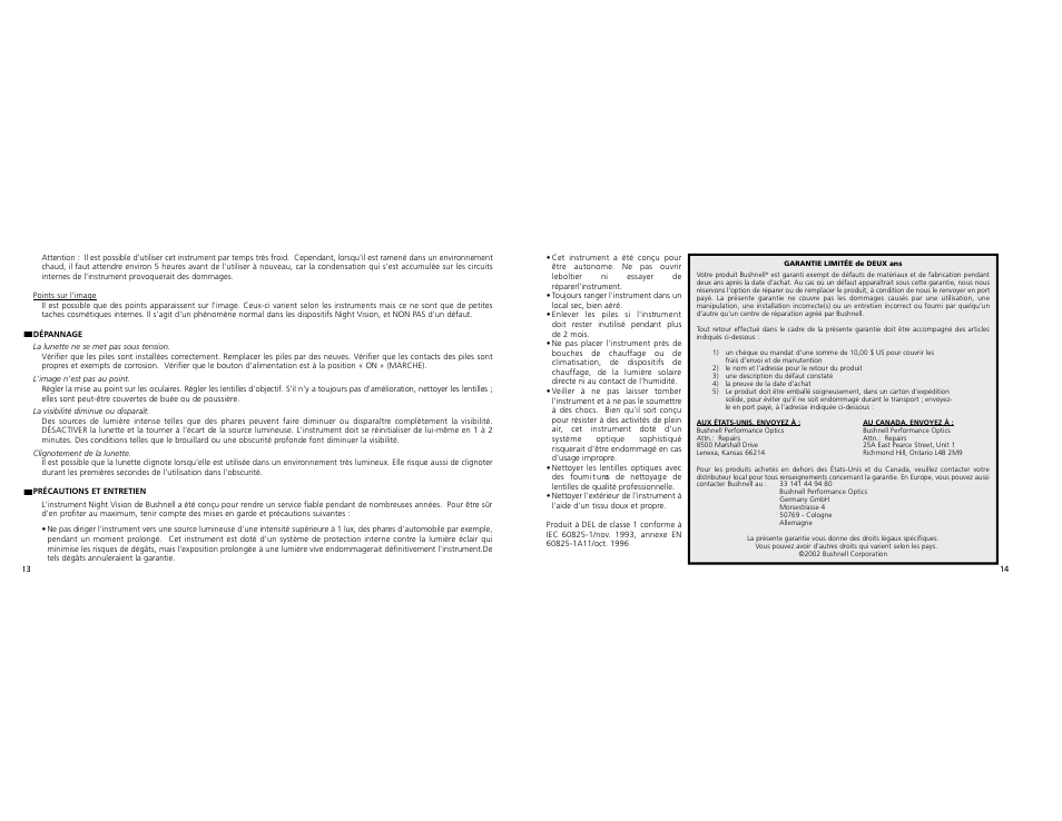 Bushnell 26-04002.5x42 User Manual | Page 8 / 14