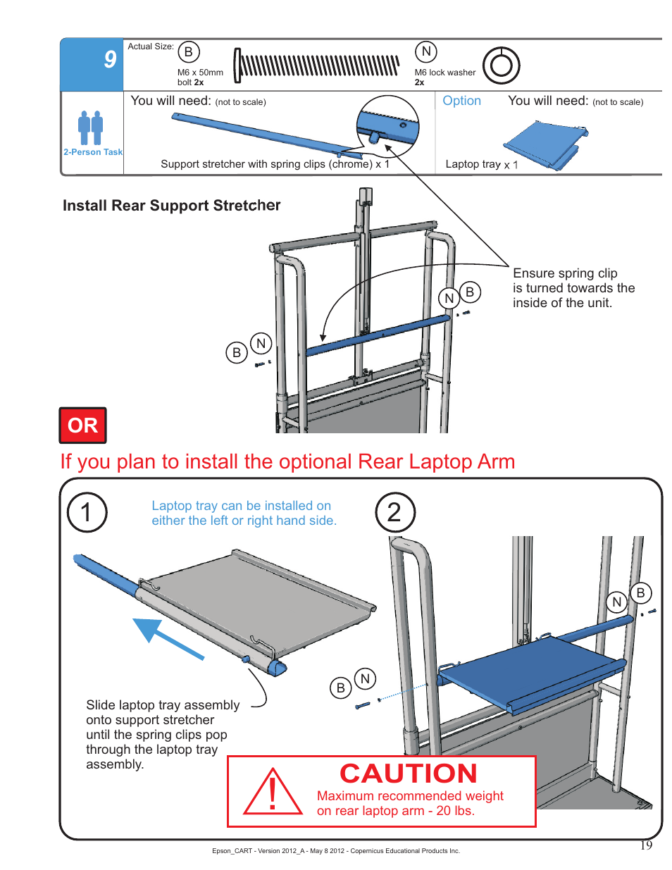 Caution | Copernicus IR400 User Manual | Page 19 / 51
