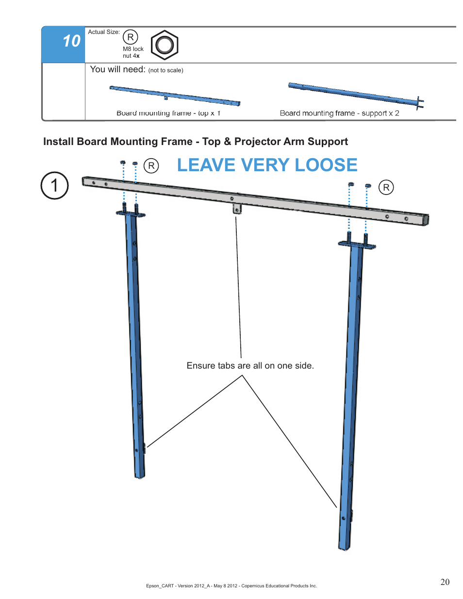 Leave very loose | Copernicus IR400 User Manual | Page 20 / 51