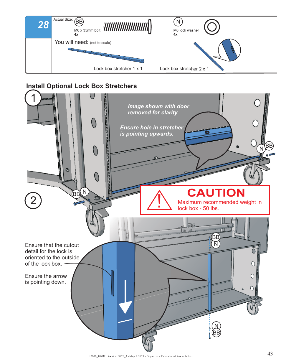 Caution | Copernicus IR400 User Manual | Page 43 / 51