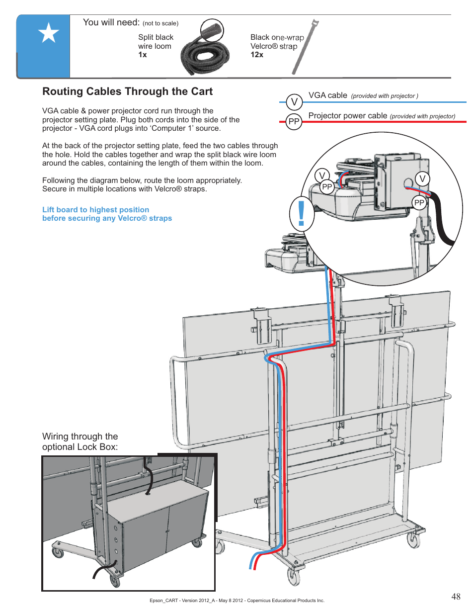 Routing cables | Copernicus IR400 User Manual | Page 48 / 51
