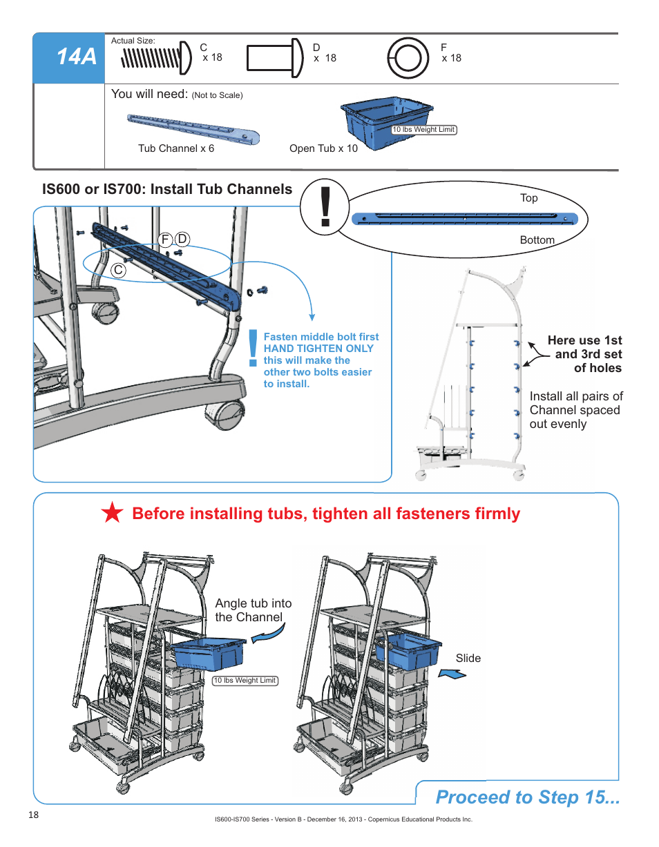 Proceed to step 15 | Copernicus IS702 User Manual | Page 18 / 40
