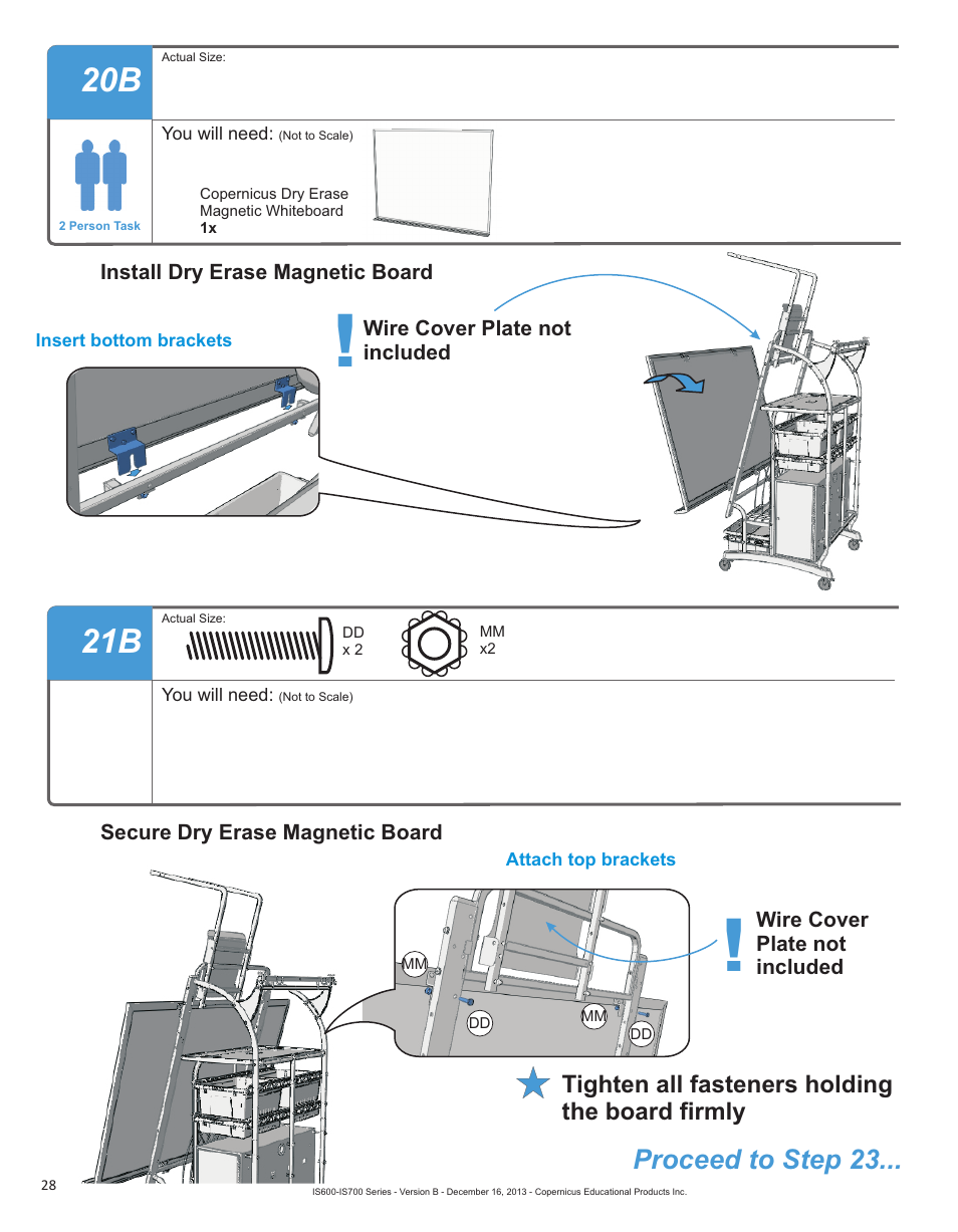 Proceed to step 23 | Copernicus IS702 User Manual | Page 28 / 40