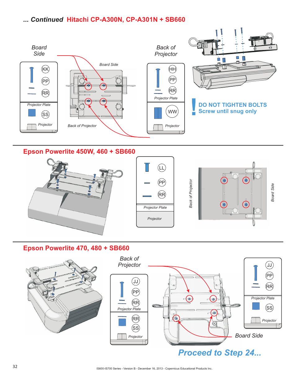 Proceed to step 24 | Copernicus IS702 User Manual | Page 32 / 40