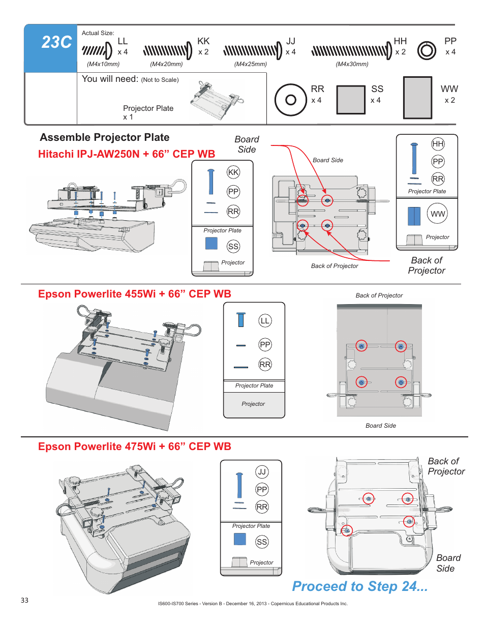 Proceed to step 24 | Copernicus IS702 User Manual | Page 33 / 40