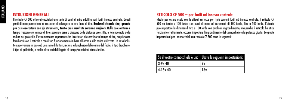 Bushnell CF 500 User Manual | Page 10 / 14