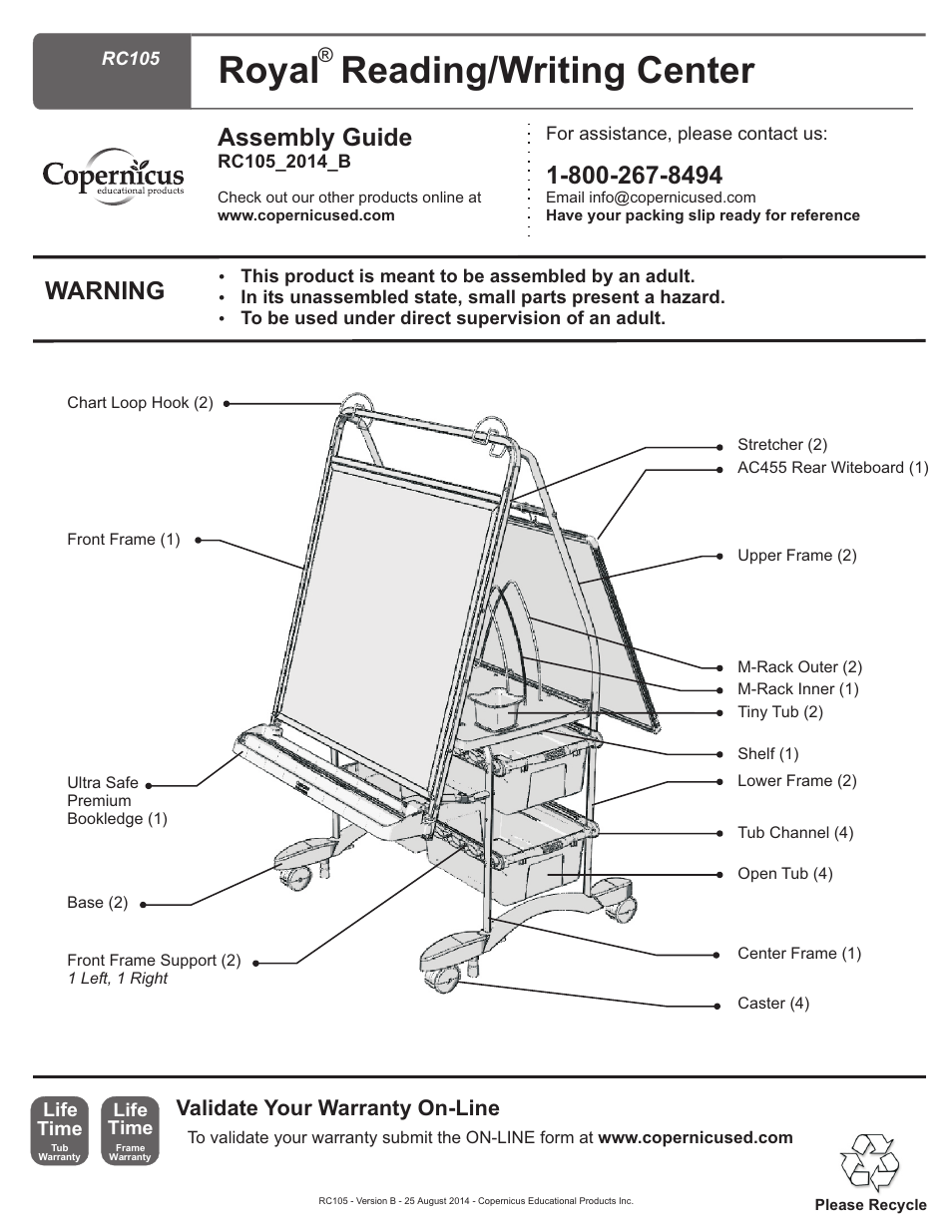 Copernicus RC105-ECO1 User Manual | 11 pages