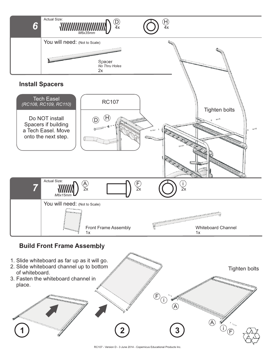 Step | Copernicus RC107 User Manual | Page 7 / 11