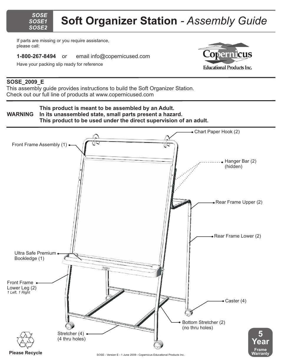Copernicus SOSE1 User Manual | 15 pages